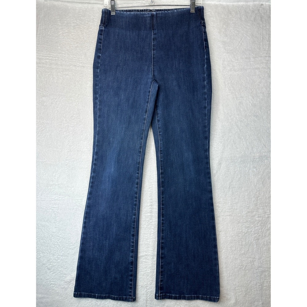 Soft Surroundings Flare Jeans Womens XS Blue Pull On High Rise Stretchy